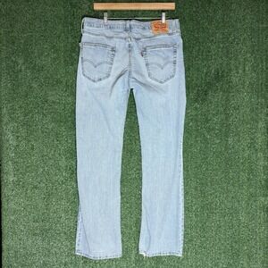 Levi's 527 Jeans Mens 33x32 Boot Cut Light Wash Blue Denim Mid Rise Pants Y2K